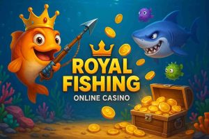 Tela do jogo Royal Fishing aberta no app U34 Cassino