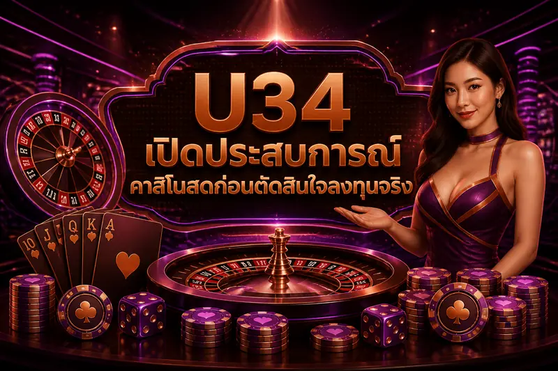 U34 เปิดประสบการณ์คาสิโนสดก่อนตัดสินใจลงทุนจริง